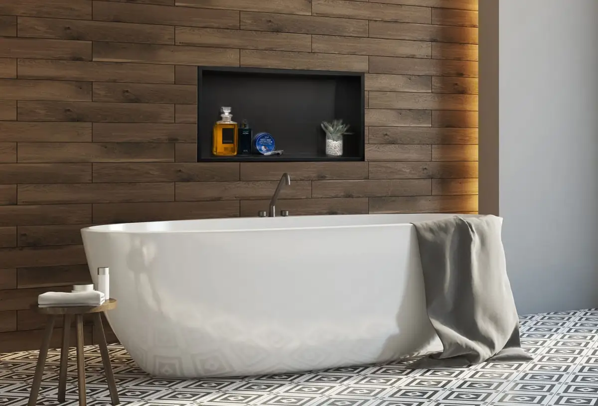 Thermopanel Stainless Steel Shower Niches Lifestyle Image